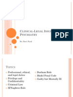 Clinical-Legal Issues in Psychiatry