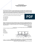 Exercícios -Revisão 2 Geo Física Clima e Vegetação