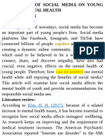 HỒ KIM NGUYÊN - THE INFLUENCE OF SOCIAL MEDIA ON THE MENTAL HEALTH OF YOUTH (1)