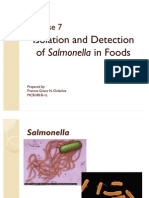 Exer7 Isolation and Detection of Salmonella in Foods Postlab