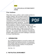 Dear Students:: Chapter Three The Political and Legal Environment Facing Business