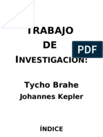 Trabajo de Investigación Sobre Tycho Brahe y Johannes Kepler