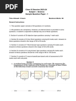 Class 9 Science Sample Paper - Google Docs