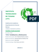 Investigacion Turbidimetria y Nefelometria