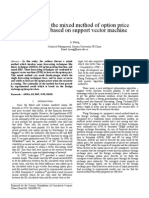 Research On The Mixed Method of Option Price Forecasting Based On Support Vector Machine