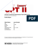 Conners Continuous Performance Test II (CPT II v.5)