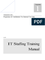 IT Staffing Training Manual