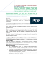 ¿Casos Prácticos - Provisión y Castigo de Cuentas Incobrables