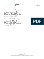 Let There Be Love - Key of F Chords