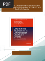 Download ebooks file Computational Advancement in Communication Circuits and Systems Proceedings of ICCACCS 2018 Koushik Maharatna all chapters