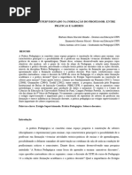 o Estágio Supervisionado Na Formação o Professor: Entre Práticas e Saberes