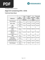 Algal Oil Containing EPA + DHA TDS 6 May 2024