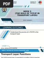 NET102 WEEK-NO5 Role of TCP in Transport Layer