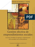 Gestión Efectiva de Emprendimientos Sociales