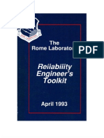 Rome Laboratory Reliability Engineers Toolkit