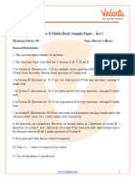 CBSE Class 10 Maths Basic Sample Paper Set 1 FREE PDF Download