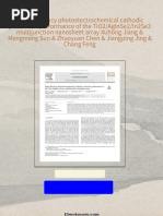 Complete Download High-efficiency photoelectrochemical cathodic protection performance of the TiO2/AgInSe2/In2Se3 multijunction nanosheet array Xuhong Jiang & Mengmeng Sun & Zhuoyuan Chen & Jiangping Jing & Chang Feng PDF All Chapters