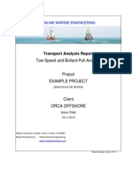 Tow Speed and Bollard Pull Analysis 2010