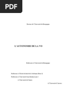 L’AUTONOMIE DE LA VOLONTE DANS LES FILIATIONS ELECTIVES