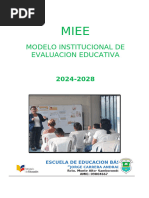 MIEE MODELO DE EVALUACION EDUCATIVA INSTITUCIONAL   ESC   JORGE  CARRERA  ANDRADE