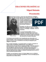 Bakunin - Consideraciones Filosoficas