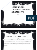 Contracts Involving Foreign Elements