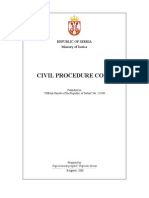 Civil Procedure Code: Republic of Serbia Ministry of Justice