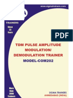 TDM Pulse Amplitude Modulation/ Demodulation Trainer: MODEL-COM202