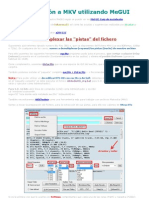 Codificación A MKV Utilizando MeGUI