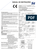 Manual de Instruções Megaohmímetro