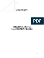 Strategic Hotel Management Issues: Assignment