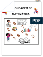 Avaliação de Sondagem Matemática