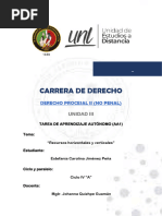 TAREA AA1_U3_Derecho Procesal II_Estefania Jimenez