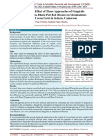 Comparative Effect of Three Approaches of Fungicide Control of Cocoa Black Pod Rot Disease on Mountainous Humid Cocoa Farm in Kekem, Cameroon