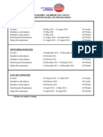 Academic Calendar Year 2011-2012 - COGS Program - 28 Jun 11