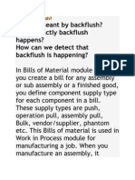 What Is Backflush