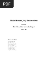 National Patent Jury Instructions