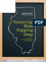 Venturing Wide Digging Deep: One Foundation's Approach To Supporting Great Communities