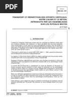 Transfert Et Répartition Des Efforts Verticaux, Entre l'Acier Et Le Béton, Introduits Par Les Assemblages Sur Les Poteaux Mixtes.