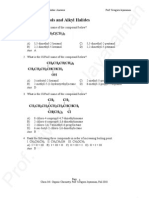 Chapter 4 Alcohols and Alkyl Halides: Answers Prof. Sivaguru Jayaraman