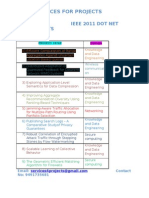 Dot Net Ieee 2011 Projects Lists