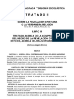 Teología Vol I Tratado II Libro III La Revelación Cristiana - de Iesus Legato Divino.