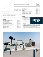LEP 4.1.09 Characteristic Curves of A Solar Cell: Related Topics