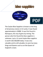 The Ceylon Blue Sapphire