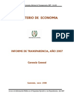 Informe de Transparencia Año 2007 Mineco