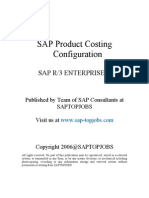 Product Costing Sample