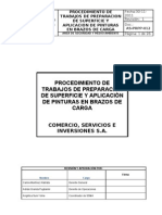 As-PRPP-012-Procedimiento de Preparacion de Superficie y Aplicacion de Pintura en Brazos de Carga TMPC