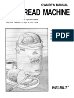 Welbilt ABM 100 Bread Machine Manual