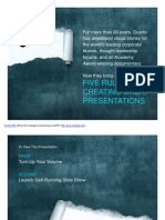 Five Rules For Creating Great Presentations