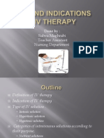 Type and Indication of IV Therapy 2